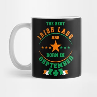 The Best Irish Lads Are Born In September Shamrock Mug